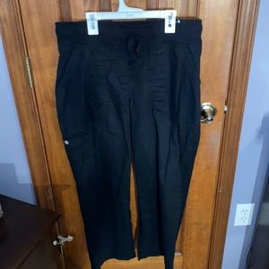 Koi black medium scrub bottoms